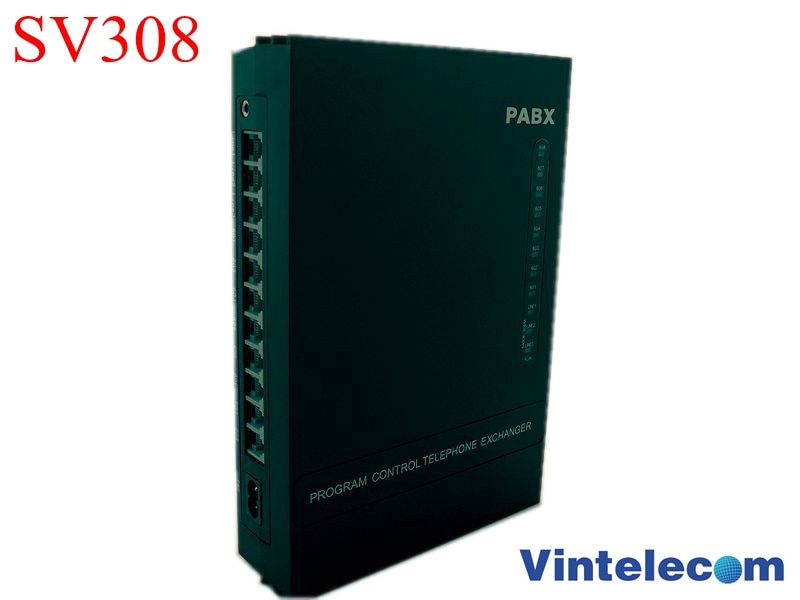 α ǰ VinTelecom SV308 3CO + 8Ext PBX/ȭȯ/ȭ ý/̴ PABX / SOHO PBX / Small PABX-θ